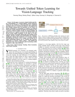Towards Unified Token Learning for Vision-Language Tracking