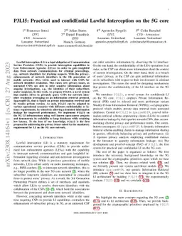 P3LI5: Practical and Confidential Lawful Interception on the 5G Core