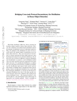 Bridging Cross-task Protocol Inconsistency for Distillation in Dense
  Object Detection