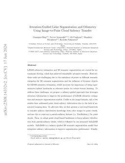 Attention-Guided Lidar Segmentation and Odometry Using Image-to-Point
  Cloud Saliency Transfer