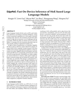 EdgeMoE: Empowering Sparse Large Language Models on Mobile Devices