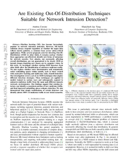 Are Existing Out-Of-Distribution Techniques Suitable for Network
  Intrusion Detection?