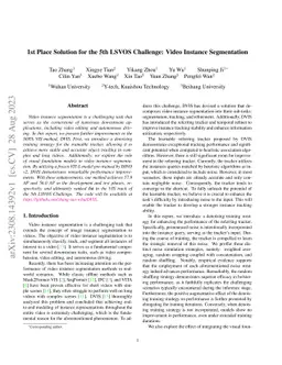 1st Place Solution for the 5th LSVOS Challenge: Video Instance
  Segmentation