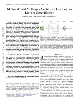 Multi-Scale and Multi-Layer Contrastive Learning for Domain
  Generalization