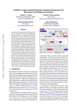 GADePo: Graph-Assisted Declarative Pooling Transformers for
  Document-Level Relation Extraction