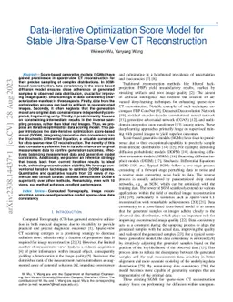 Data-iterative Optimization Score Model for Stable Ultra-Sparse-View CT
  Reconstruction