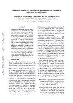 An Empirical Study of Consistency Regularization for End-to-End
  Speech-to-Text Translation
