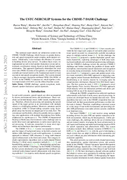 The USTC-NERCSLIP Systems for the CHiME-7 DASR Challenge