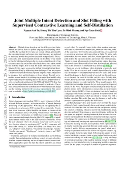 Joint Multiple Intent Detection and Slot Filling with Supervised
  Contrastive Learning and Self-Distillation