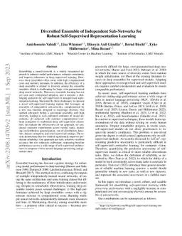 Diversified Ensemble of Independent Sub-Networks for Robust
  Self-Supervised Representation Learning