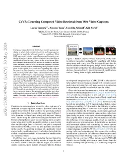 CoVR: Learning Composed Video Retrieval from Web Video Captions