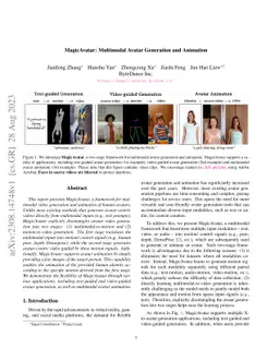 MagicAvatar: Multimodal Avatar Generation and Animation