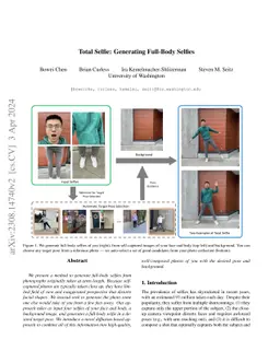 Total Selfie: Generating Full-Body Selfies