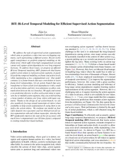 BIT: Bi-Level Temporal Modeling for Efficient Supervised Action
  Segmentation