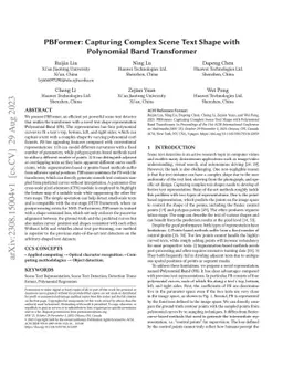 PBFormer: Capturing Complex Scene Text Shape with Polynomial Band
  Transformer