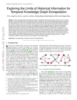 Exploring the Limits of Historical Information for Temporal Knowledge
  Graph Extrapolation
