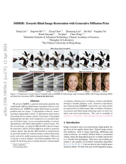 DiffBIR: Towards Blind Image Restoration with Generative Diffusion Prior