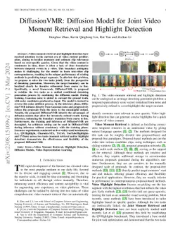 DiffusionVMR: Diffusion Model for Joint Video Moment Retrieval and
  Highlight Detection