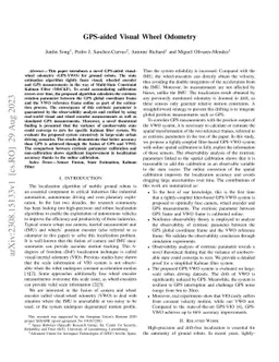 GPS-aided Visual Wheel Odometry