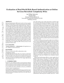 Evaluation of Real-World Risk-Based Authentication at Online Services
  Revisited: Complexity Wins