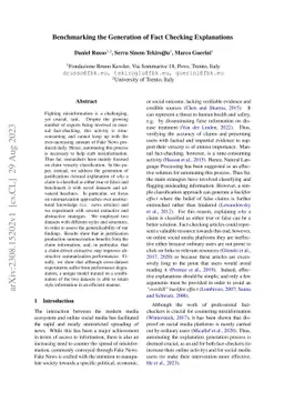 Benchmarking the Generation of Fact Checking Explanations