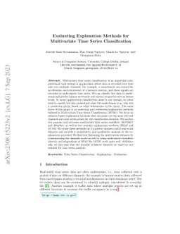 Evaluating Explanation Methods for Multivariate Time Series
  Classification