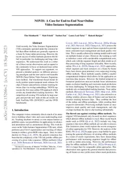 NOVIS: A Case for End-to-End Near-Online Video Instance Segmentation