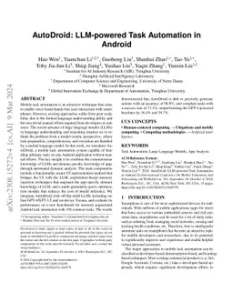 AutoDroid: LLM-powered Task Automation in Android