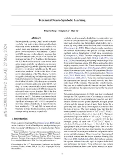Federated Neuro-Symbolic Learning