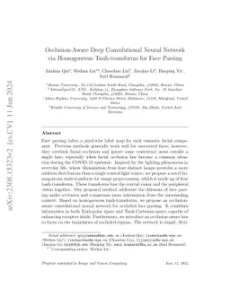 Occlusion-Aware Deep Convolutional Neural Network via Homogeneous
  Tanh-transforms for Face Parsing