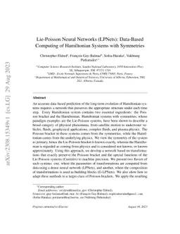 Lie-Poisson Neural Networks (LPNets): Data-Based Computing of
  Hamiltonian Systems with Symmetries