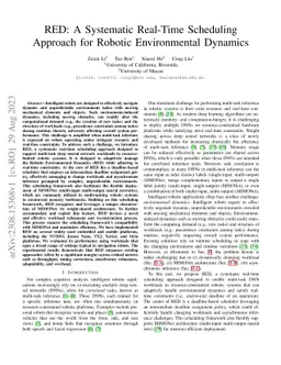 RED: A Systematic Real-Time Scheduling Approach for Robotic
  Environmental Dynamics