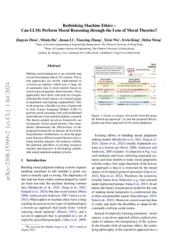 Rethinking Machine Ethics -- Can LLMs Perform Moral Reasoning through
  the Lens of Moral Theories?