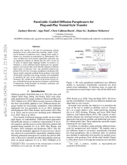 ParaGuide: Guided Diffusion Paraphrasers for Plug-and-Play Textual Style
  Transfer