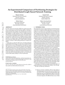 An Experimental Comparison of Partitioning Strategies for Distributed
  Graph Neural Network Training