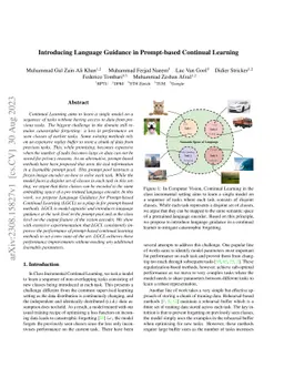 Introducing Language Guidance in Prompt-based Continual Learning