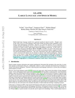 LLaSM: Large Language and Speech Model