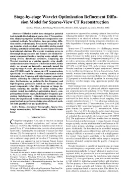 Stage-by-stage Wavelet Optimization Refinement Diffusion Model for
  Sparse-View CT Reconstruction