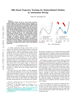 DRL-Based Trajectory Tracking for Motion-Related Modules in Autonomous
  Driving