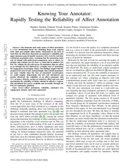 Knowing Your Annotator: Rapidly Testing the Reliability of Affect
  Annotation