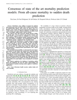 Consensus of state of the art mortality prediction models: From
  all-cause mortality to sudden death prediction