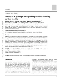 survex: an R package for explaining machine learning survival models