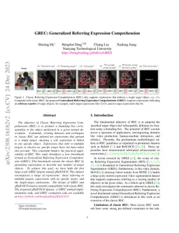 GREC: Generalized Referring Expression Comprehension