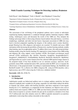 Multi-Transfer Learning Techniques for Detecting Auditory Brainstem
  Response