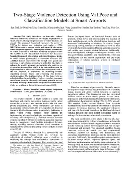 Two-Stage Violence Detection Using ViTPose and Classification Models at
  Smart Airports