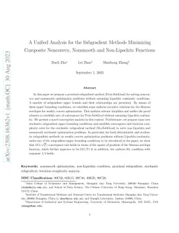 A Unified Analysis for the Subgradient Methods Minimizing Composite
  Nonconvex, Nonsmooth and Non-Lipschitz Functions