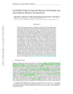 CktGNN: Circuit Graph Neural Network for Electronic Design Automation