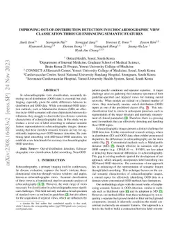 Improving Out-of-Distribution Detection in Echocardiographic View
  Classication through Enhancing Semantic Features