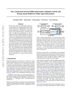 On a Connection between Differential Games, Optimal Control, and
  Energy-based Models for Multi-Agent Interactions