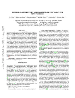 LightGrad: Lightweight Diffusion Probabilistic Model for Text-to-Speech